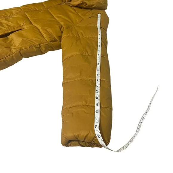 Old Navy Zip Front Puffer Jacket Golden Color Size XL - Picture 4 of 10